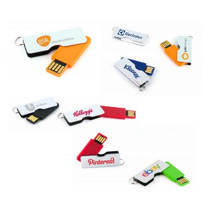 1 GB Mini Wide Body Swivel USB Flash Drive