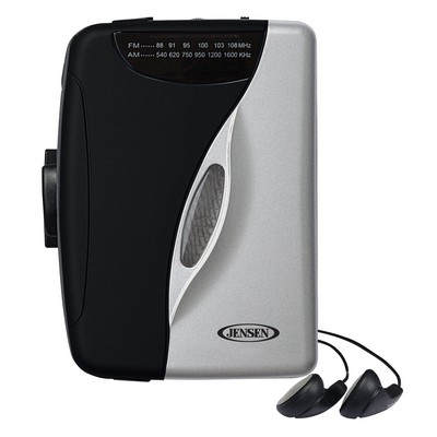 Jensen® Portable Stereo Cassette Player with AM/FM Radio & Earbuds