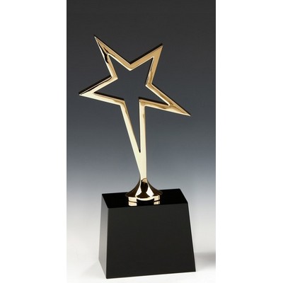 Golden Teamwork Star Award 10 1/4"H