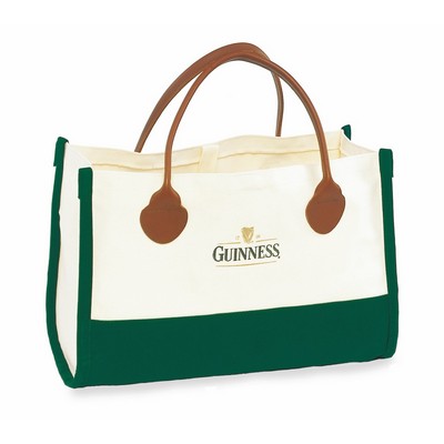 Fashion Tote w/Spade End Leather Handles