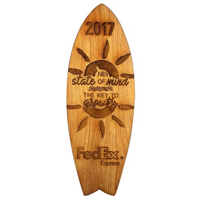 18" Wood Display Surfboard