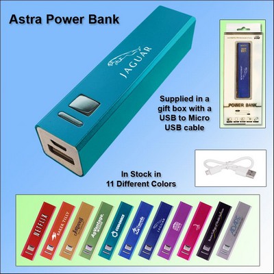 Astra Power Bank 2200 mAh - Aquamarine