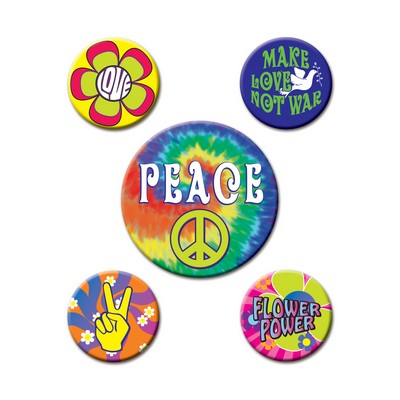 60's Party Buttons