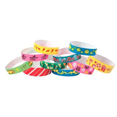 Stock Preprinted Tyvek Event Wristband (Leopard)