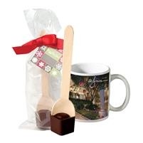 Full Color Mug w/Hot Cocoa Spoon