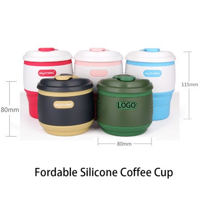 12 Oz. Folding Silicone Coffee Cup