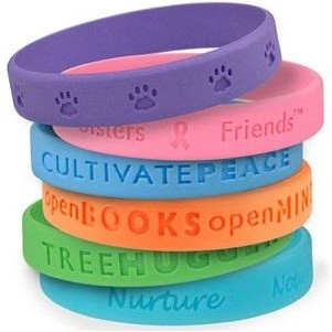 Debossed Silicone Wristband