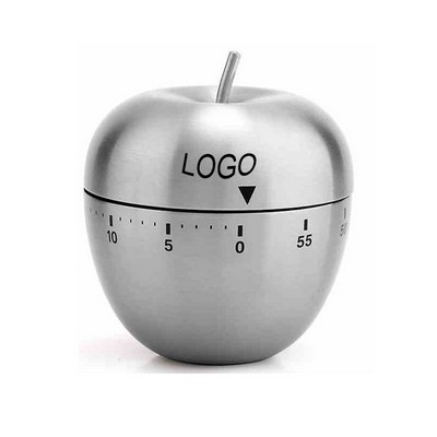 Stainless Steel Mechanical Apple Kitchen Timer