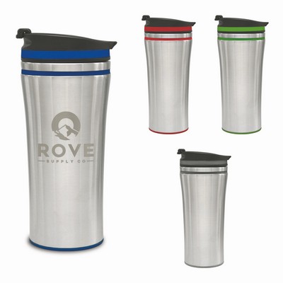 14 Oz. Verona Collection Travel Tumbler - Laser Etched