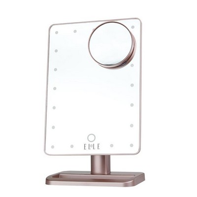 ELLE Rose Gold Vlogging Mirror w/Bluetooth® Speaker