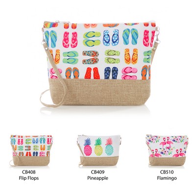 Sublimated Crossbody Cosmetic Bag