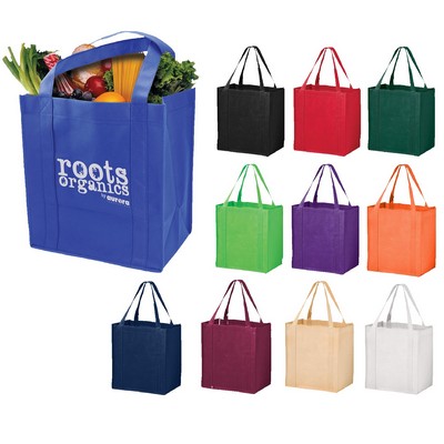 12"Wx 13"H x 8"D Non-Woven Grocery Shopping Tote Bag