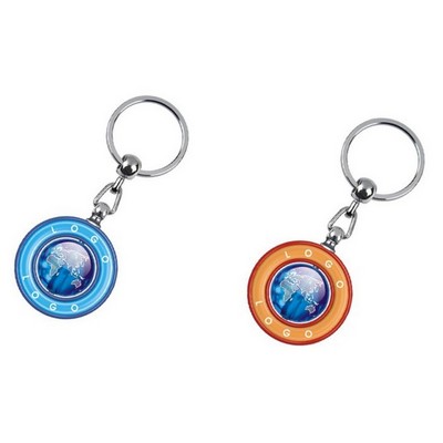 World Spin Keychain