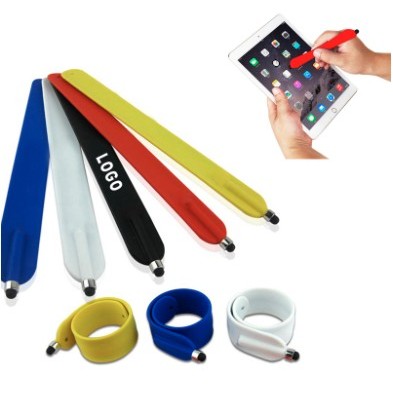 Silicone Slap Bracelet w/Stylus Pen