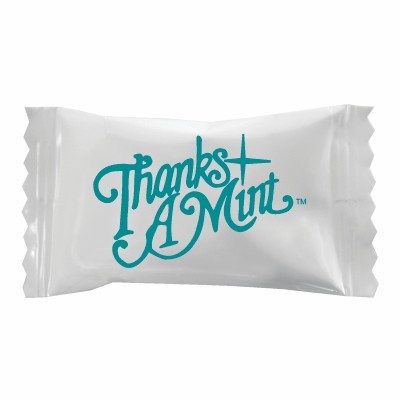 Assorted Pastel Chocolate Mints In A "Thanks A Mint" Classic Wrapper