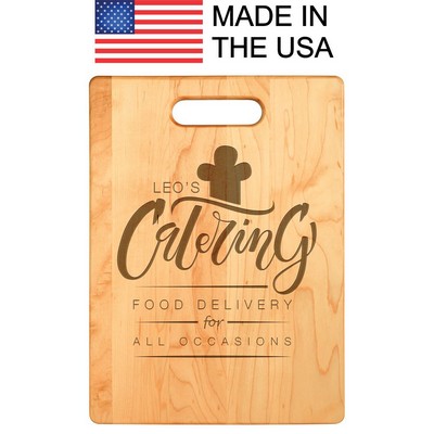 13 3/4" x 9 3/4" Maple Cutting Board MADE IN THE USA!