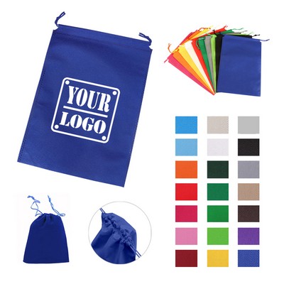 6" Non-woven Drawstring Pouches