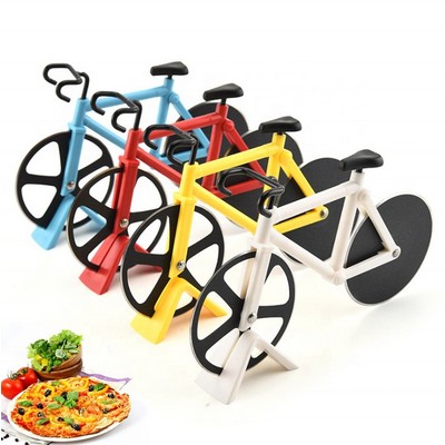 Novelty Design Stainless Steel Bike Pizza Cutter