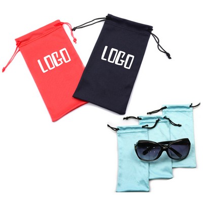 Microfiber Drawstring Glasses Pouch