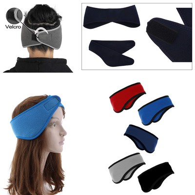 Fleece Ear Muff Head Wrap With Closure