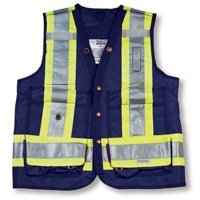 100% Polyester Navy Blue Surveyor Vest