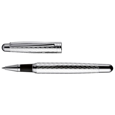 Luxury Line Otto Hutt Honeycomb 02 Design Series Solid Sterling Silver Rollerball