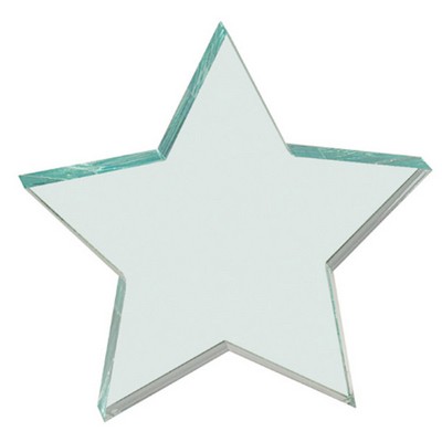 5" x 5" Clear Star Acrylic Paperweight