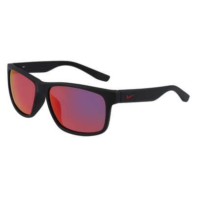 Nike® Cruiser Matte Black Infrared Sunglasses w/Red Swoosh