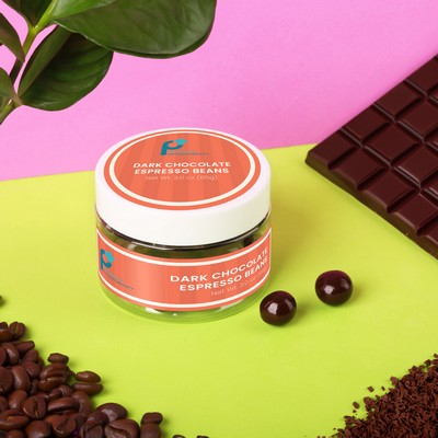 Dark Chocolate Espresso Beans : Small Jar