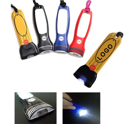 PVC LED Flashlight Key Chain