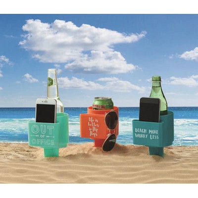 Beach Cup Holder with Pocket