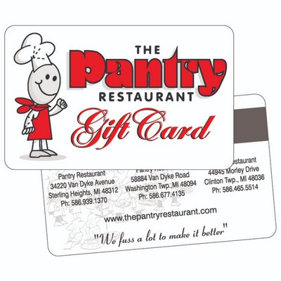 Gift Card With Encoded Magnetic Stripe