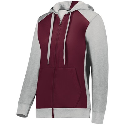 Ladies Three-Season Fleece Full Zip Hoodie