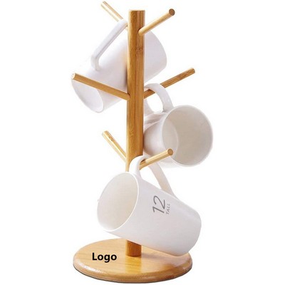 Mug Holder Tree Coffee Cup Holder Bamboo Mug Tree Stand Coffee Cup Rack Dryer