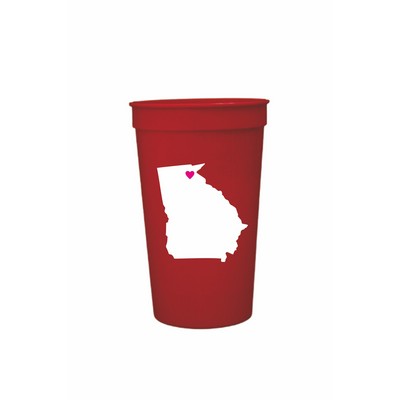 22 Oz. Red Stadium Cup