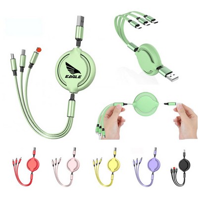 Retractable 3-In-1 Charging Cable