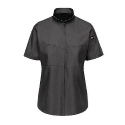 Red Kap® Women's Short Sleeve Pro+ Work Shirt w/OilBlok & MIMIX™ - Charcoal Gray