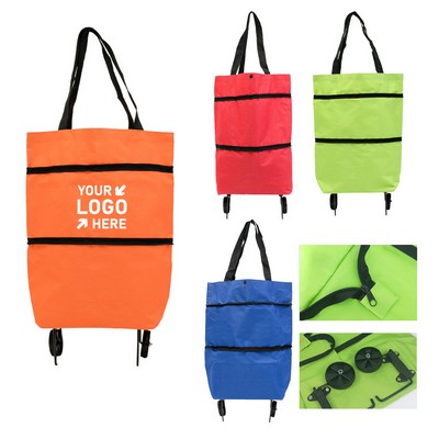 Foldable Shopping Bag With Wheels