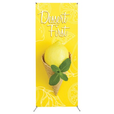 31.5x63 Grasshopper Adjustable Indoor X Banner Stand (Graphic Package)