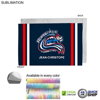 48 Hr Quick Ship - Team Poplin Pillowcase, 33x21, Sublimated full color Edge to Edge 1 side