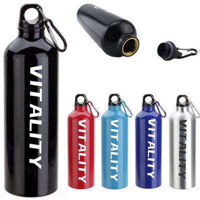 20 oz Aluminum Metallic Bike Water Bottle