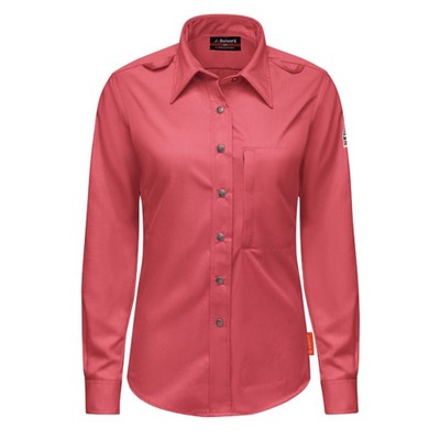 iQ Series® Women's Midweight Comfort Woven Snap-Front Shirt - Red