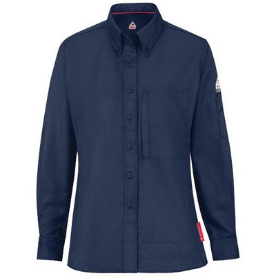 iQ Series® Women's Midweight Comfort Woven Shirt - Navy Blue