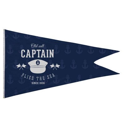 6' x 10' Polyester Burgee Flag Single-Sided