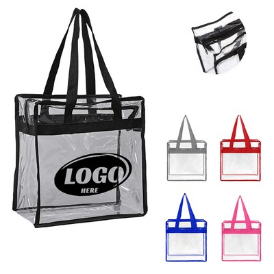 Clear Tote Bag With Zipper