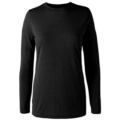 PRIMEASE® Ladies' Triblend Long Sleeve Tee Shirt