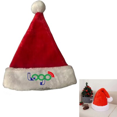 Santa Claus Costume Deluxe Plush Hat