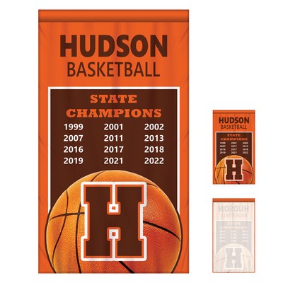 3' x 5' Championship Banner Single Sided Straight Cut