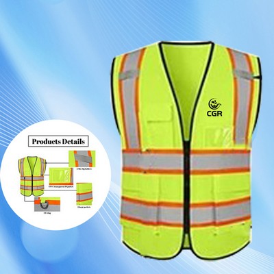 Reflective Visibility Safety Vest