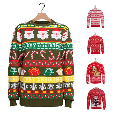 Custom Christmas Jacquard Ugly Sweater